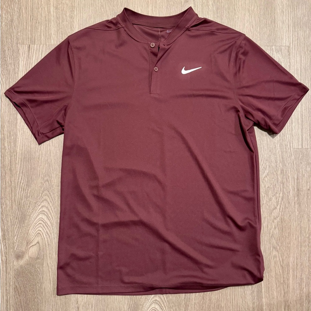 Nike Men's Dri-Fit Victory Blade Golf Polo Maroon (Medium)